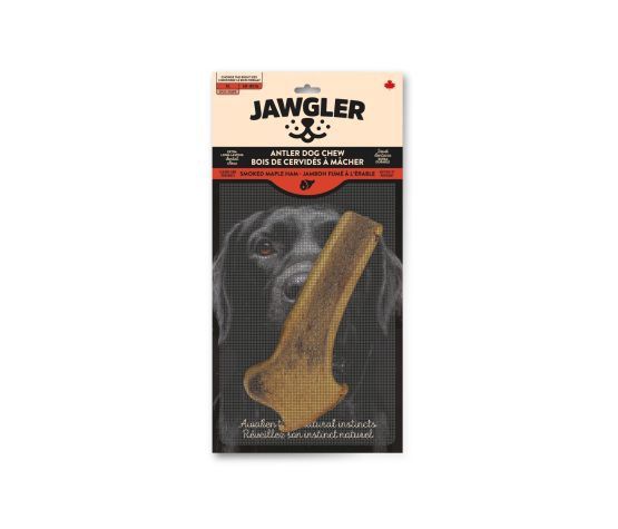 Jawgler Antler Chews, Cut - Maple Smoked Ham Flavor