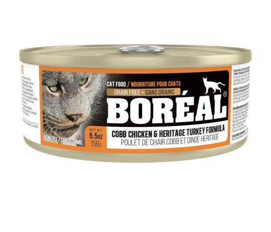 Boréal - Canned Cat Food, Cobb Chicken &amp; Heritage Turkey