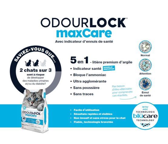Intersand- Odourlock Maxcare Unscented Clumping Cat Litter 12 Kg
