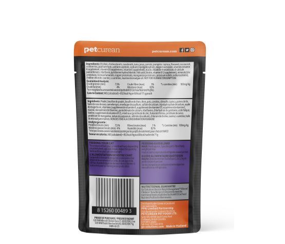 Go! - Booster for Cats, Weight Control Minced Chicken and Tuna with Sauce 2.5oz