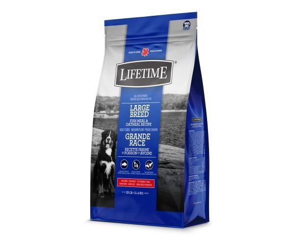 Lifetime- Nourriture Pour Chien De Grande Race, Poisson/avoine 11.4 Kg