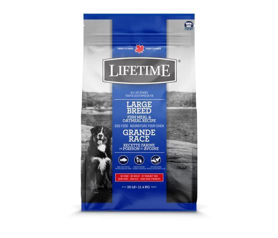 Lifetime- Nourriture Pour Chien De Grande Race, Poisson/avoine 11.4 Kg