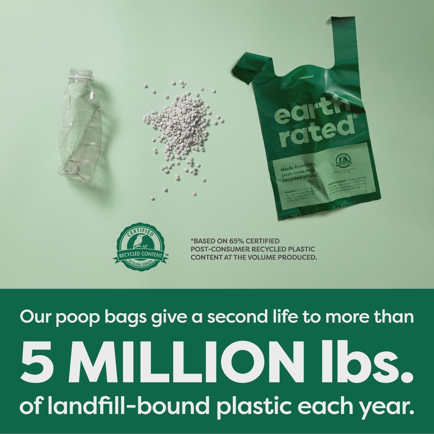 Earth Rated-Dog waste bags with easy-to-tie handles