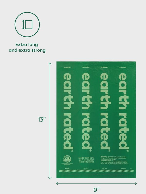 Earth Rated-Poop Bags on Refill Rolls