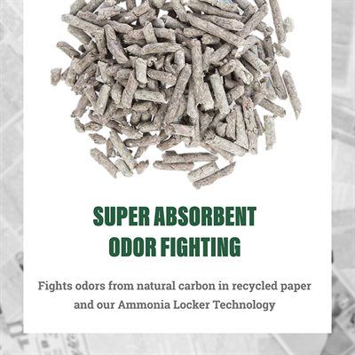 Pestell Fresh News- Litière pour Chats en Papier Recyclé 25 LB