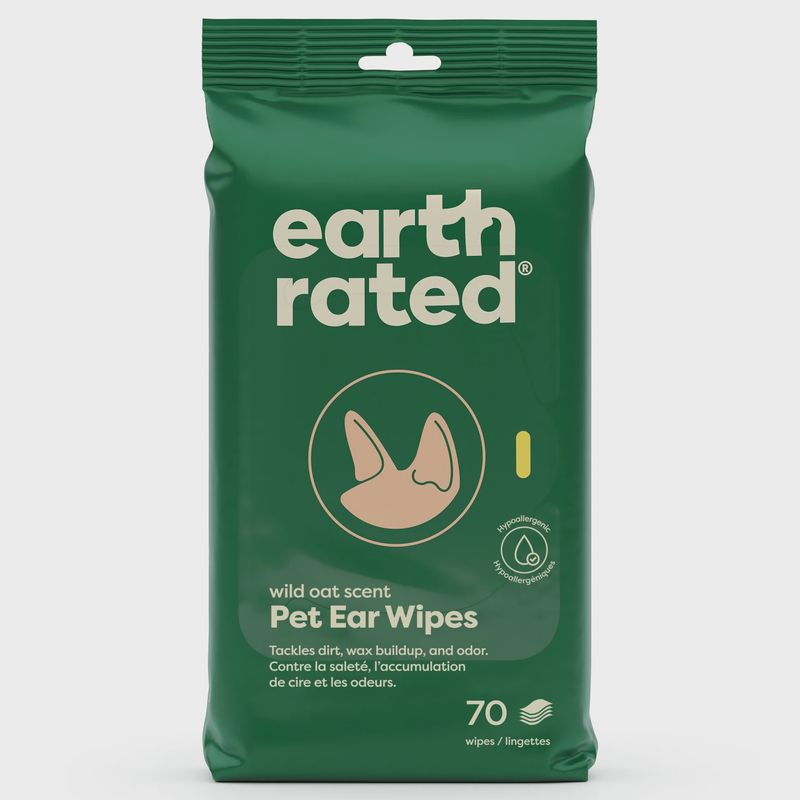 Earth Rated-Ear Wipes 60 Units
