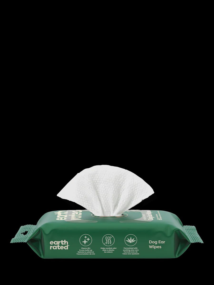 Earth Rated-Ear Wipes 60 Units