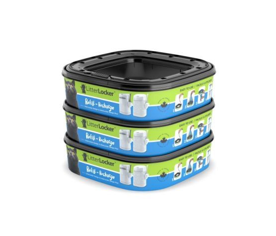 Litterlocker Design Plus- Cassette De Recharge En Pqt 3