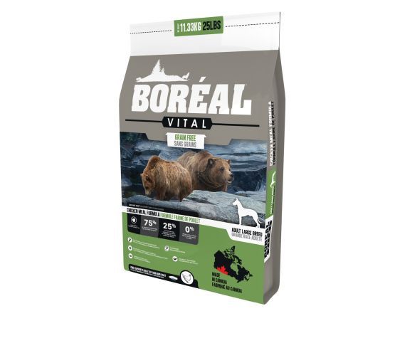 Boréal Vital - Large Breed Dog Food - Grain-Free, Chicken 11.33kg