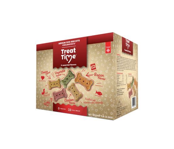 Oven-Baked Tradition-Gâteries Pour Chien treat time - Biscuits  7 Lb, saveur: Moyen assortis