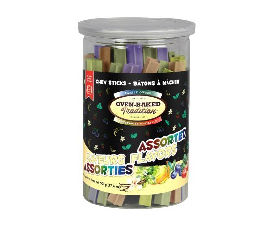Oven-Baked Tradition- Bâton à mâcher saveurs assorties 500gr