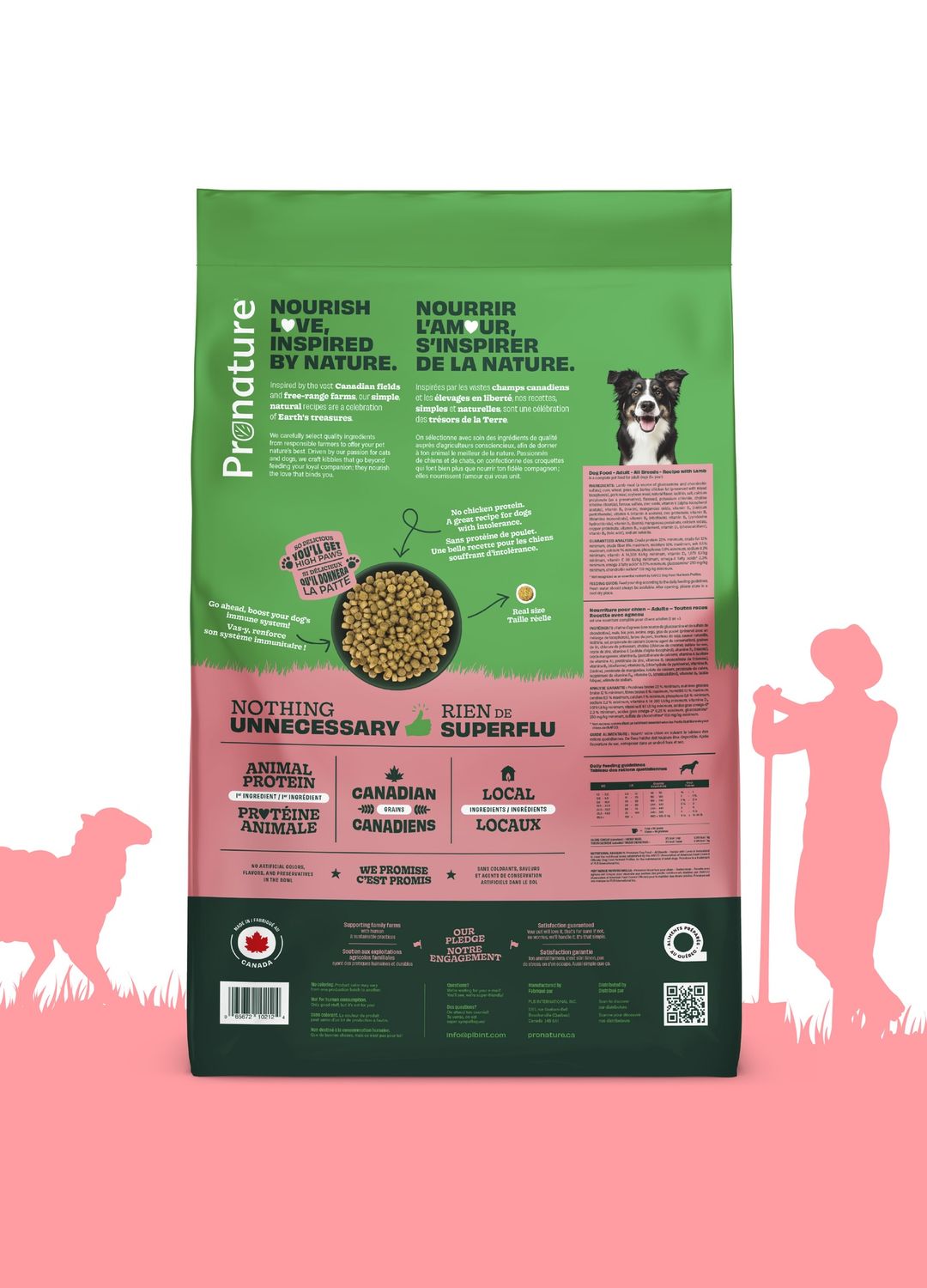 Pronature Original- Nourriture Pour Chien, Toutes Races - Agneau Avec Pois Et Orge