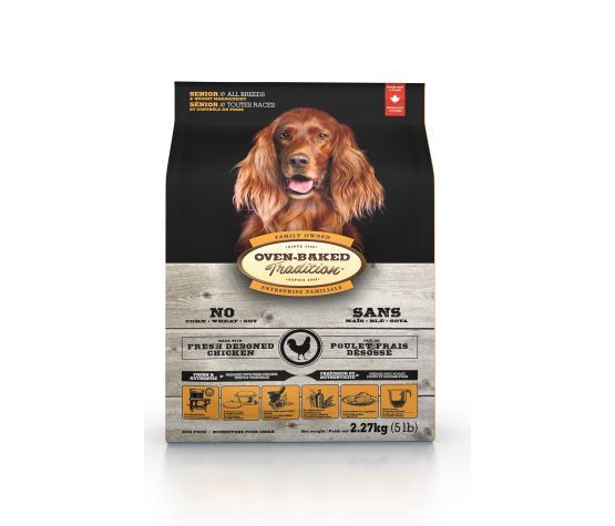 Oven-Baked Tradition -Nourriture pour chien sénior et Contrôle Du Poids au Poulet, format: 25lbs