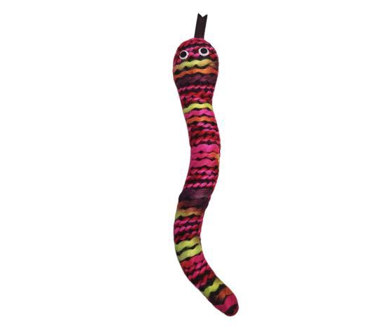 Bud&#39;z - Cat Toy, With Catnip - Multicolored Wool Snake, 23cm