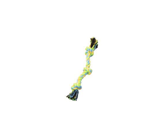 Bud&#39;z - Rope Toy for Dogs, with 3 Knots - Green and Yellow 31cm