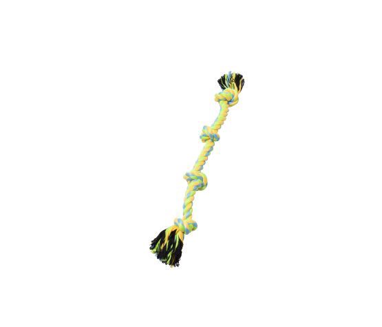 Bud&#39;z Rope Toy for Dogs, with 4 Knots - Green and Yellow 40cm