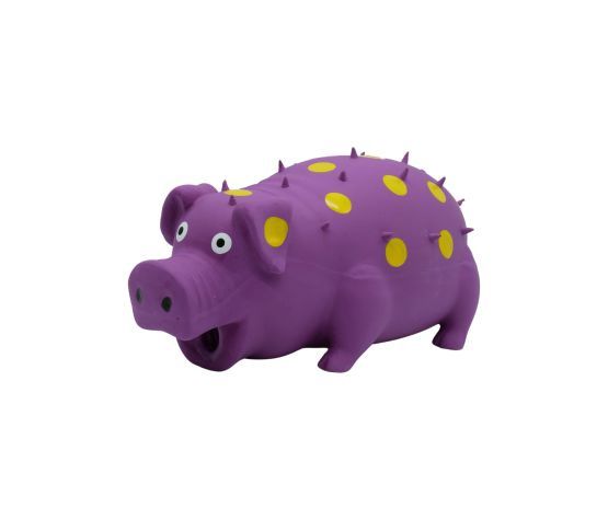 Bud&#39;z Latex Toy with &quot;squeaker&quot; for Dogs - Polka Dot Pig