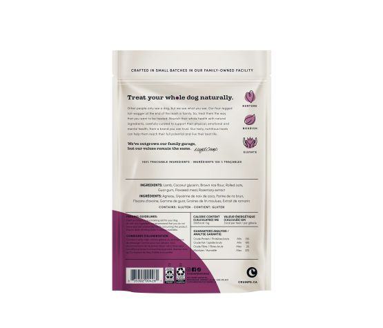 Crumps' - Naturals, Mini Training Bites for Dogs, Semi-Moist Lamb Flavor