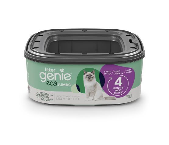 Litter Genie - Jumbo Eco - Recharge Pour Poubelle Litter Genie, Dure Jusqu&#39;à 4 Mois