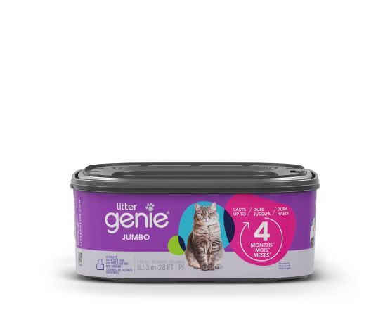 Litter Genie - Jumbo - Recharge Pour Poubelle Litter Genie, Dure Jusqu'à 4 Mois
