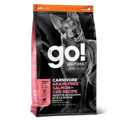 Go! - Carnivore Grain-Free Salmon and Cod Dog Food, format: 12lbs