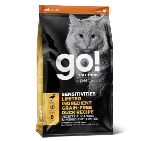 Go! - Sensitivities Grain-Free Duck Recipe for Cats 8 lbs