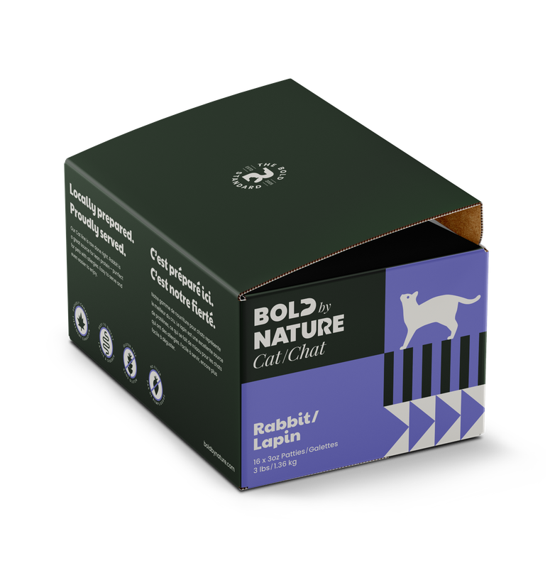 Bold By Nature-Select Rabbit Raw Food for Cats 3lbs