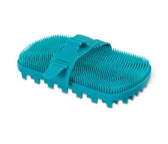 Messy Mutts - Brosse De Toilettage à Double Face En Silicone - Bleue