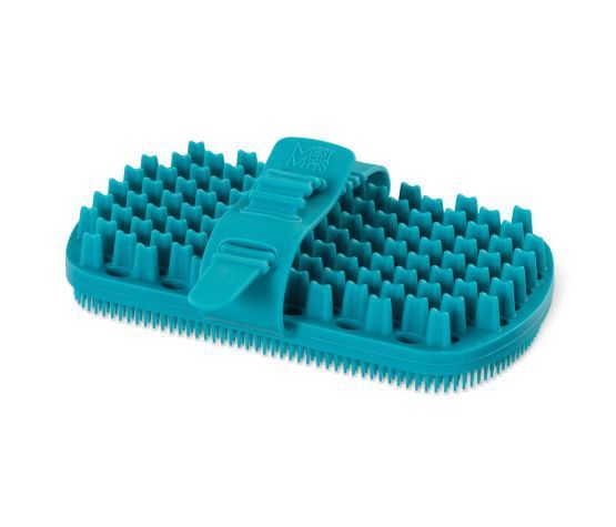 Messy Mutts - Brosse De Toilettage à Double Face En Silicone - Bleue