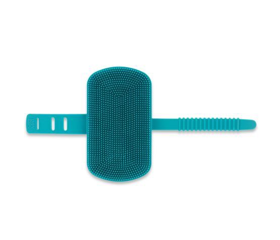 Messy Mutts - Brosse De Toilettage à Double Face En Silicone - Bleue