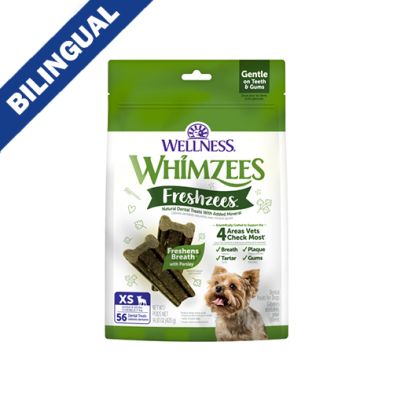 Whimzees par Wellness- Freshzees  gâterie naturelle a macher pour chien végétal forme d&#39;os