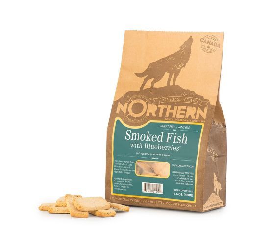 Northern - Classic - Biscuits Sans Blé Pour Chien, Truite &amp; Bleuets 500gr