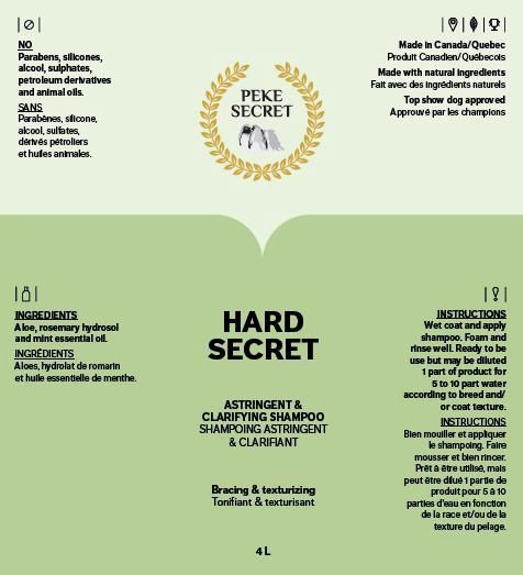 Peke Secret-Shampoing pour chien Hard Secret 500ml
