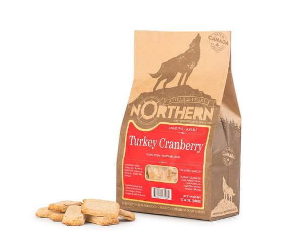 Northern - Classic - Biscuits Sans Blé Pour Chien, Dinde &amp; Canneberges 500gr