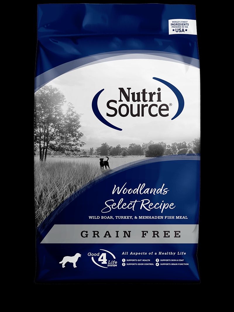 NutriSource- Woodlands Select Recette de sélection des terres boisées sans grains au sanglier pour chien, format: 1.81kg