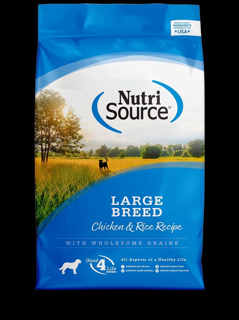 NutriSource-Recette de poulet et de riz de grande race 11.8kg