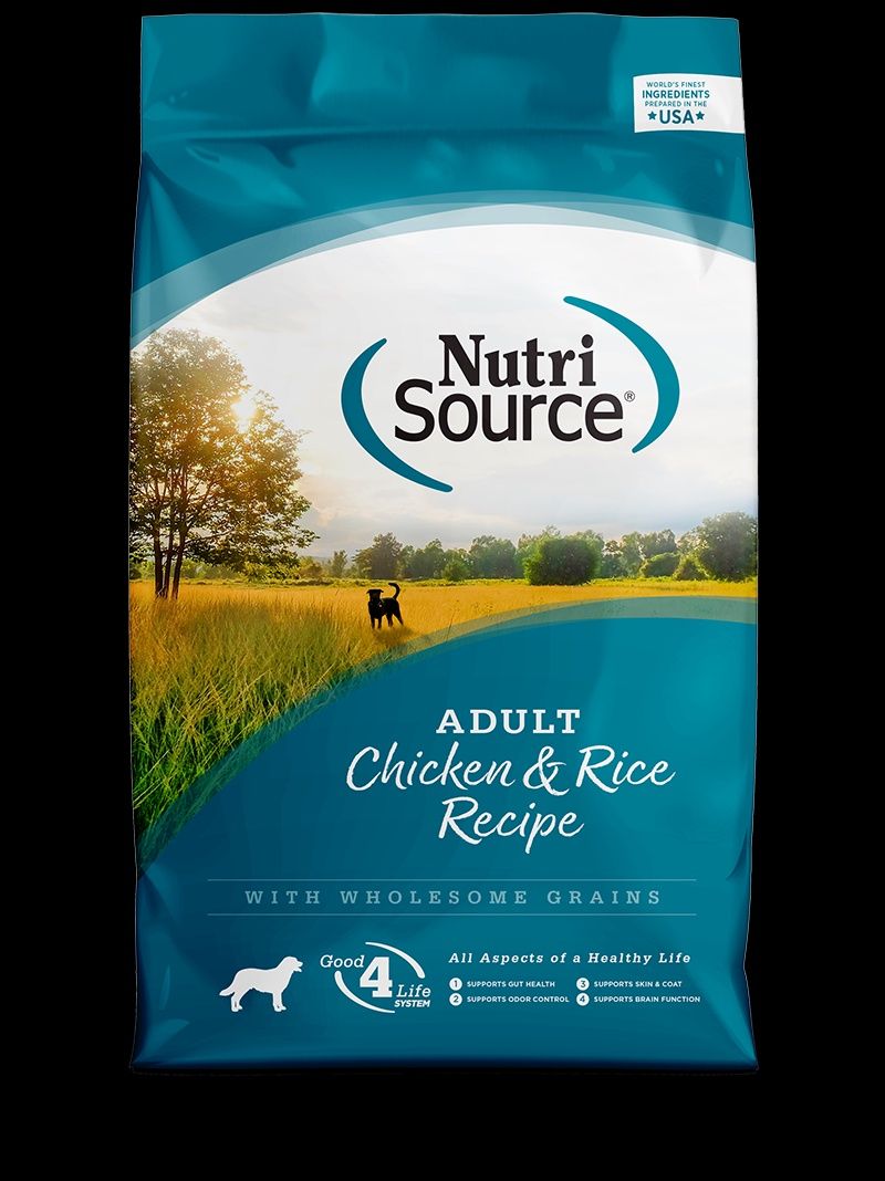 NutriSource-Recette de poulet et de riz pour chien adulte, format: 1.81kg