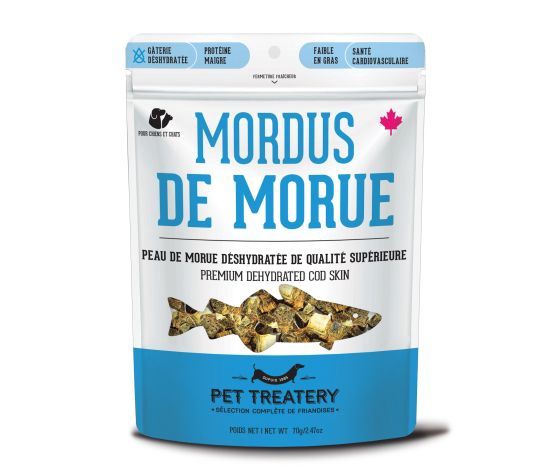 Pet Theatery- Gâterie Mordus de morue pour chat et chien 70gr