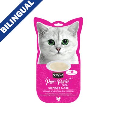 Kit Cat - Purr Purées, cat tube 4 tubes of 15g per pack, saveur: urinaire poulet