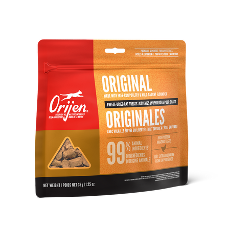 Orijen- Gâterie pour chat Lyophilisées sans grains 35g, saveur: original