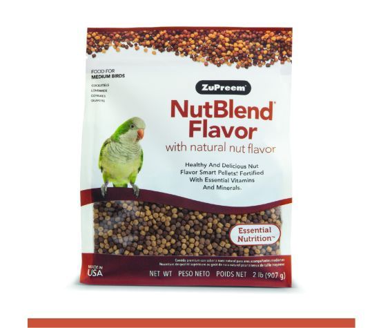 Zupreem- "nutblend" Nourriture Pour Cockatiel, Inséparables &amp; Moyens Oiseaux 2lbs