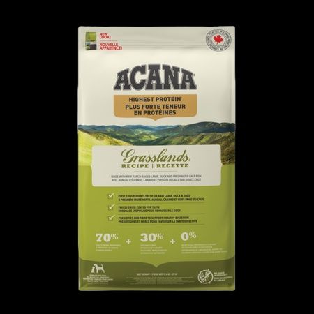 Acana - High Protein Recipe Dog Food, Grasslands, format: 2kg