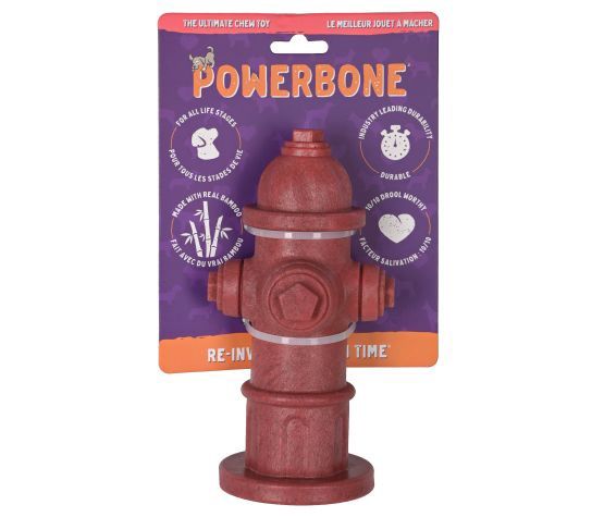 Powerbone - Jouet à Mâcher Pour Chien, Nylon &amp; Bambou - Borne Fontaine 7&quot;
