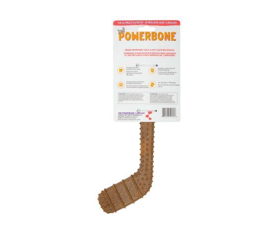 Powerbone - Jouet à Mâcher Pour Chien, Nylon &amp; Bambou - Bâton De Hockey 12&quot;