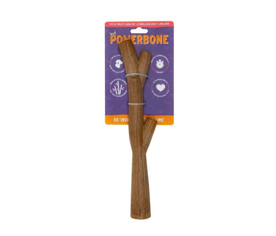 Powerbone - Jouet à Mâcher Pour Chien, Nylon &amp; Bambou - Bâton 12"