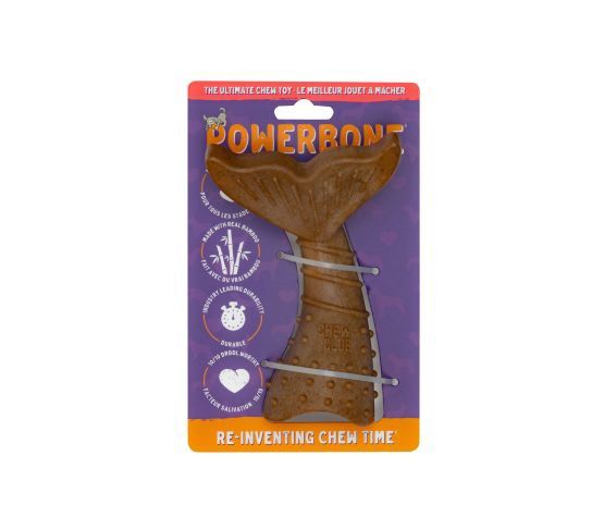 Powerbone - Jouet à Mâcher Pour Chien, Nylon &amp; Bambou - Queue De Sirène 6&quot;
