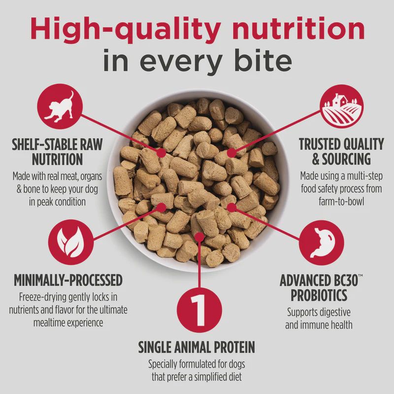 Nulo- Lyophilisé pour chien boeuf &amp; pommes