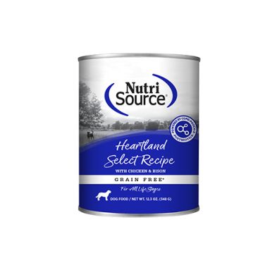 NutriSource - Conserve, Heartland Select, sans grains, 12.3oz