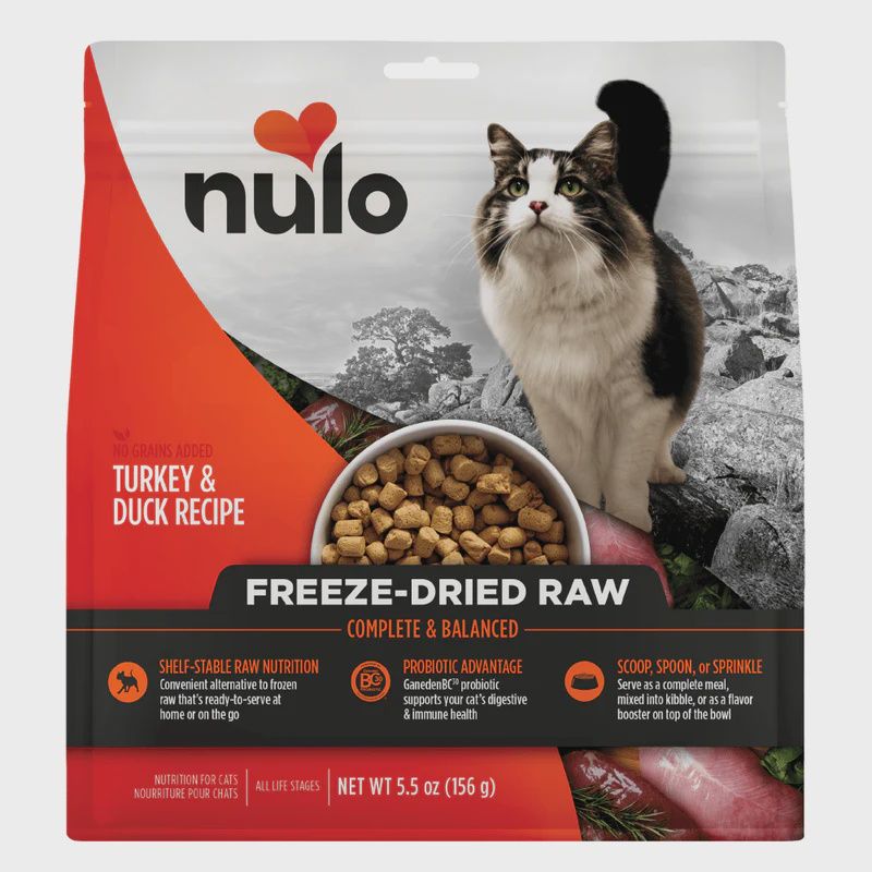 Nulo- Lyophilisé pour chat dinde &amp; canard, Size: 5.5oz