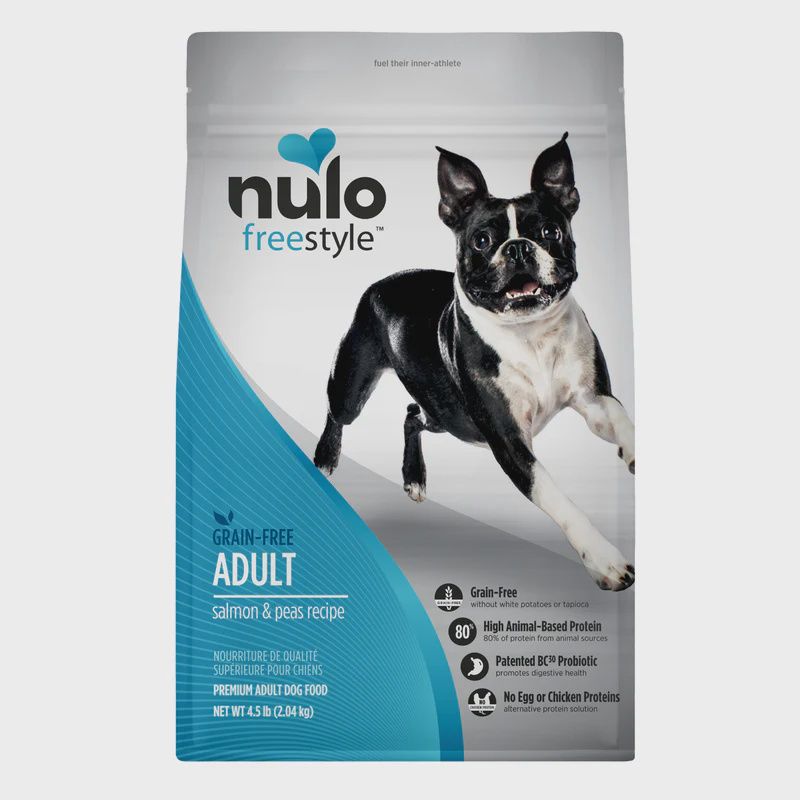 Nulo- Freestyle nourriture a chien haute en proteines saumon et pois, format: 4.5lbs